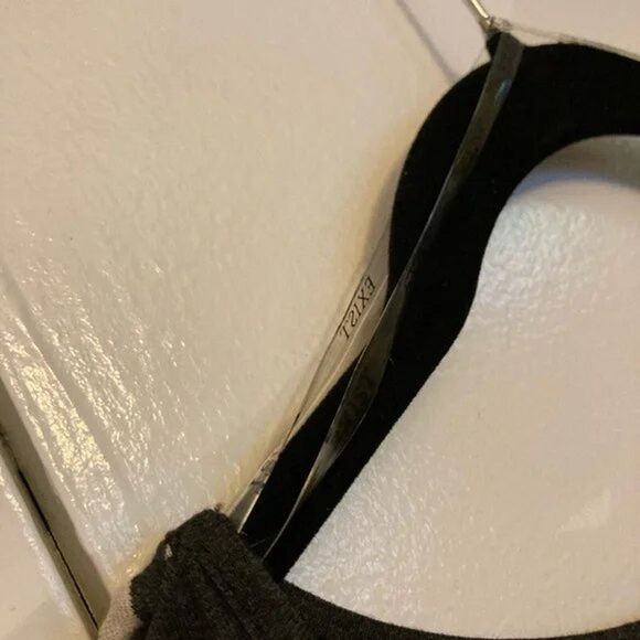 Shark Bite Hem Striped Long Sleeve Midi Dress by Emily Stacy Medium and Large - Picture 10 of 11